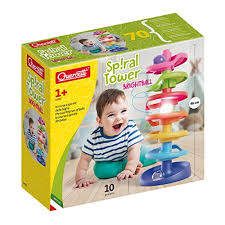 Quercetti Spiral Ball Tower with Luminous Ball
