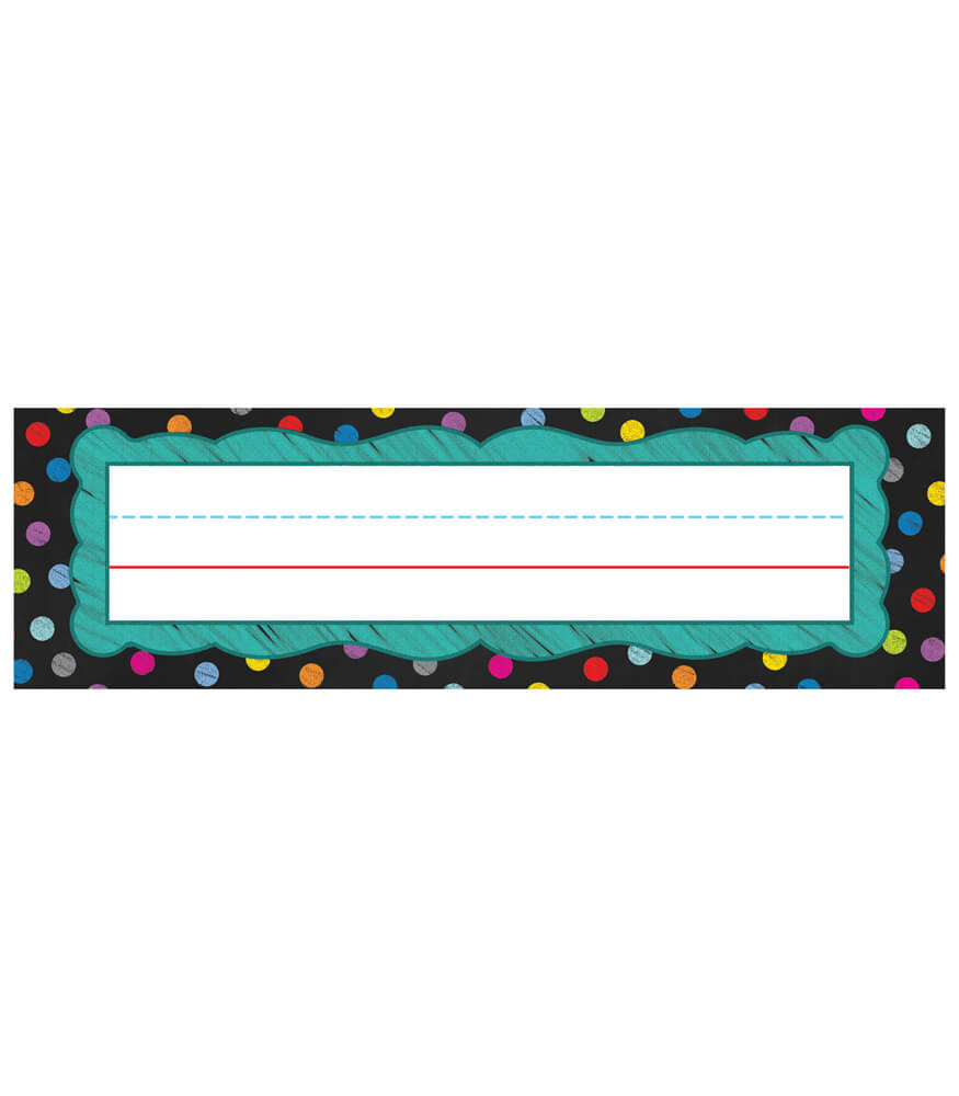 Colorful Chalkboard Name Plates