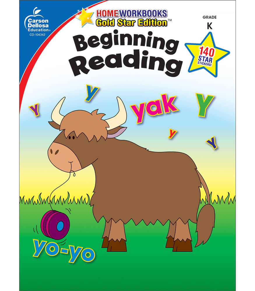 Home Workbooks Beginning Reading Workbook Grade K