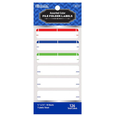 FILE FOLDER LABEL 126 PACK