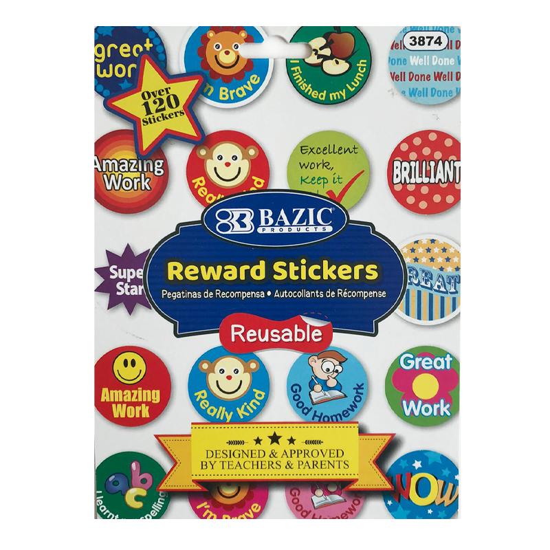REWARD PLASTIC STICKER BOOK
