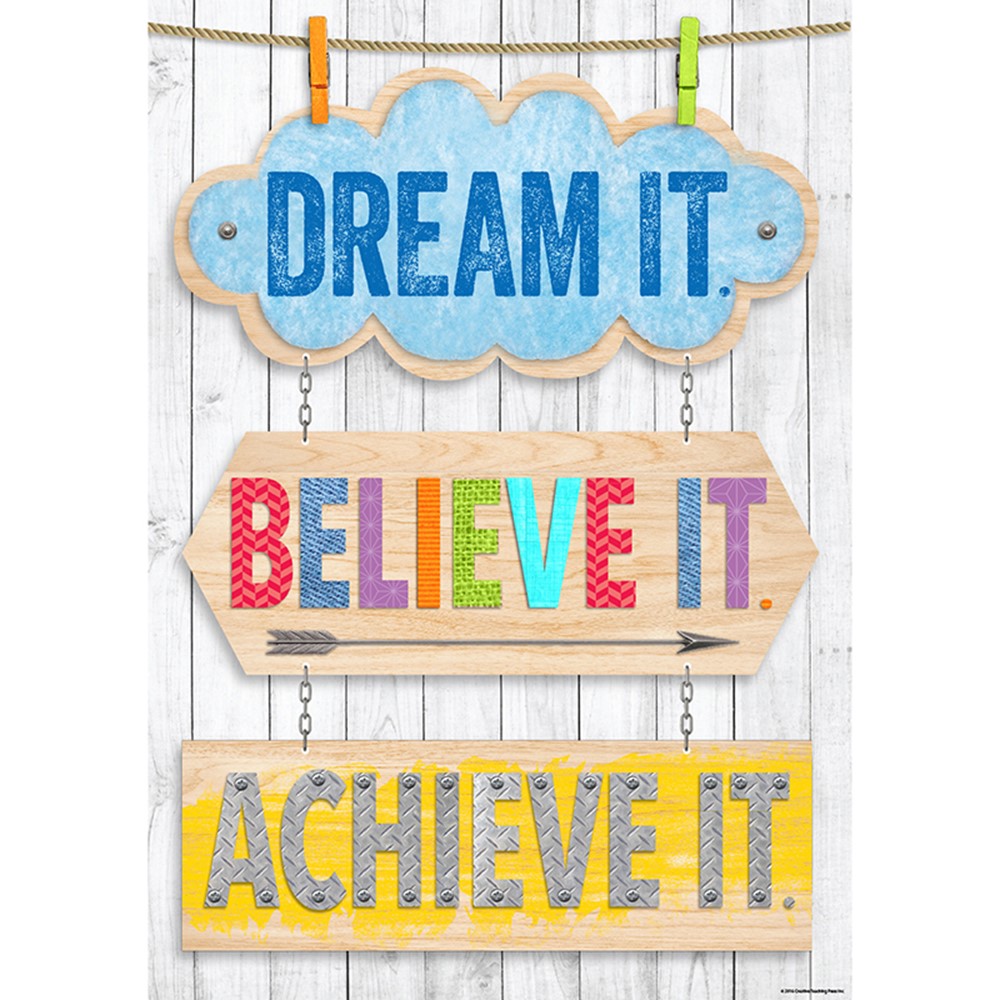 DREAM IT, BELIEVE IT, ACHIEVE IT.