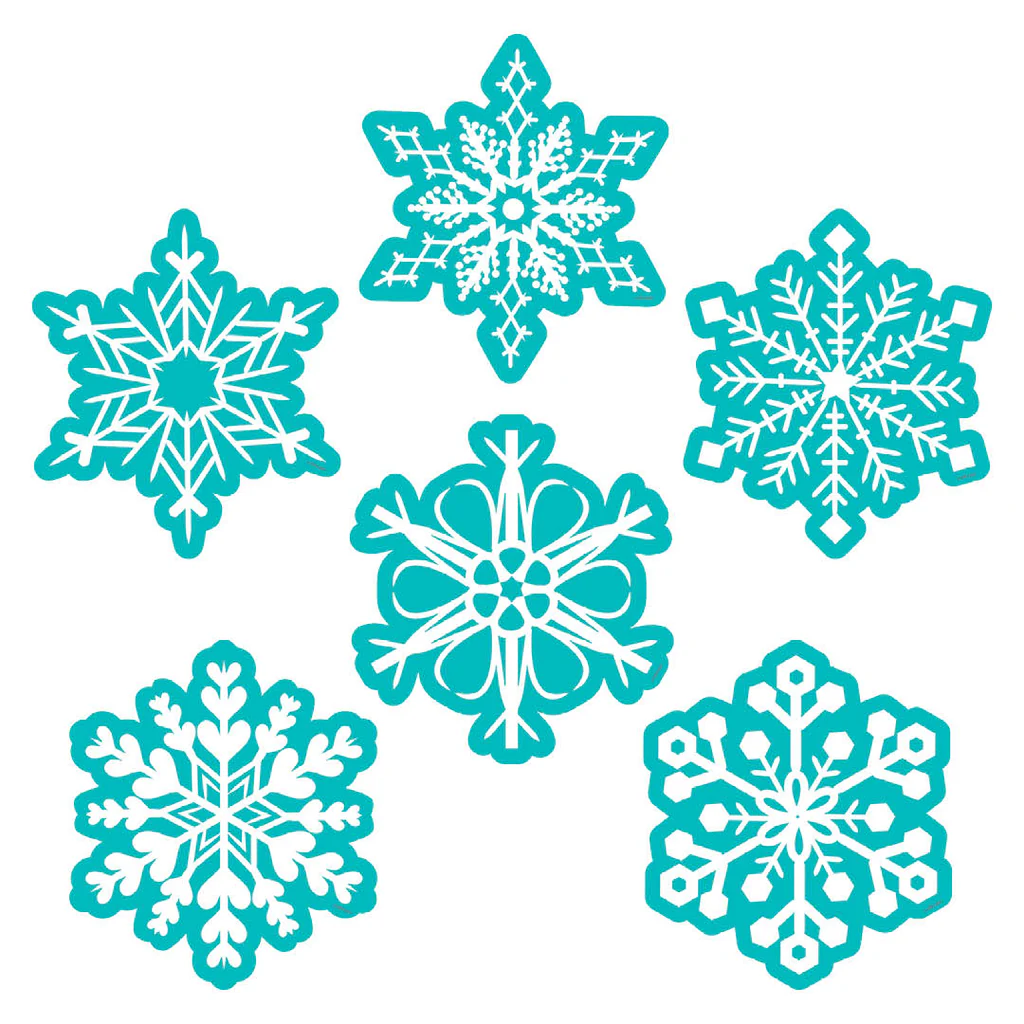 Snowflakes 6″ Designer Cut-Outs