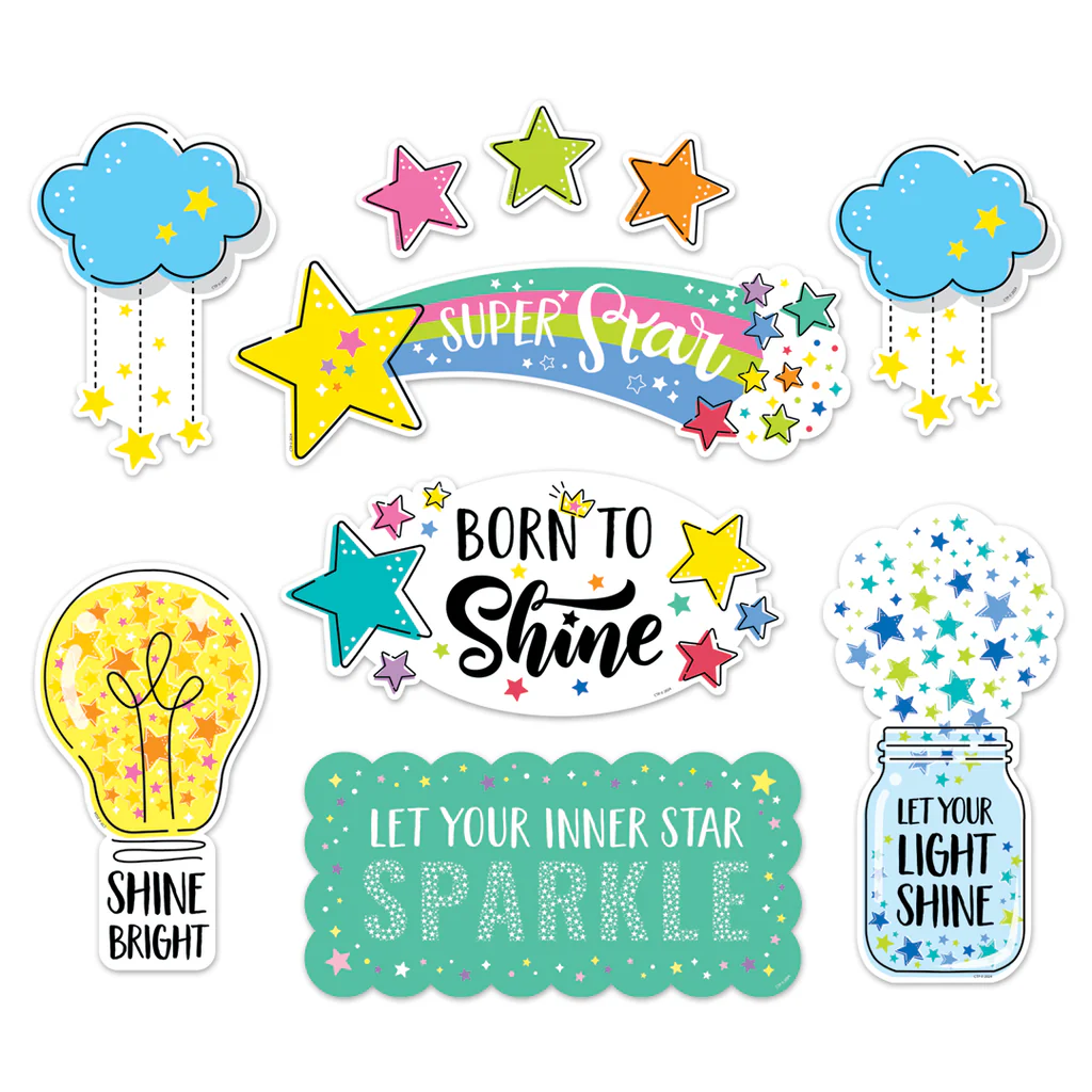 Star Bright Positive Thinking Mini Bulletin Board