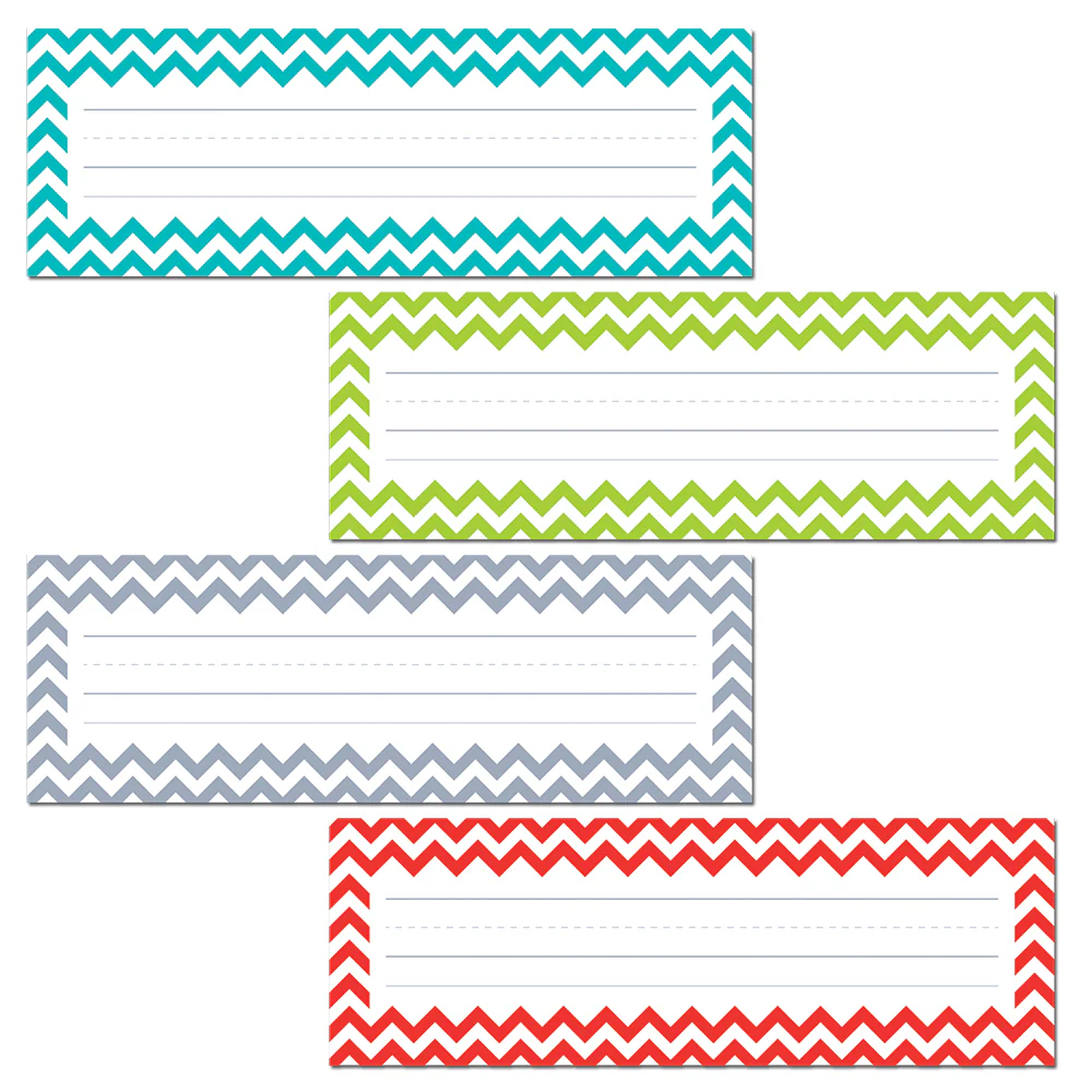 Chevron Solids Name Plates