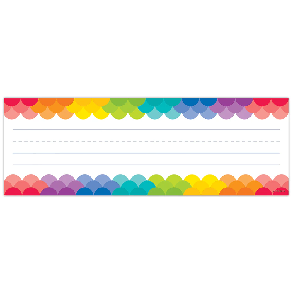 Rainbow Scallops Name Plates