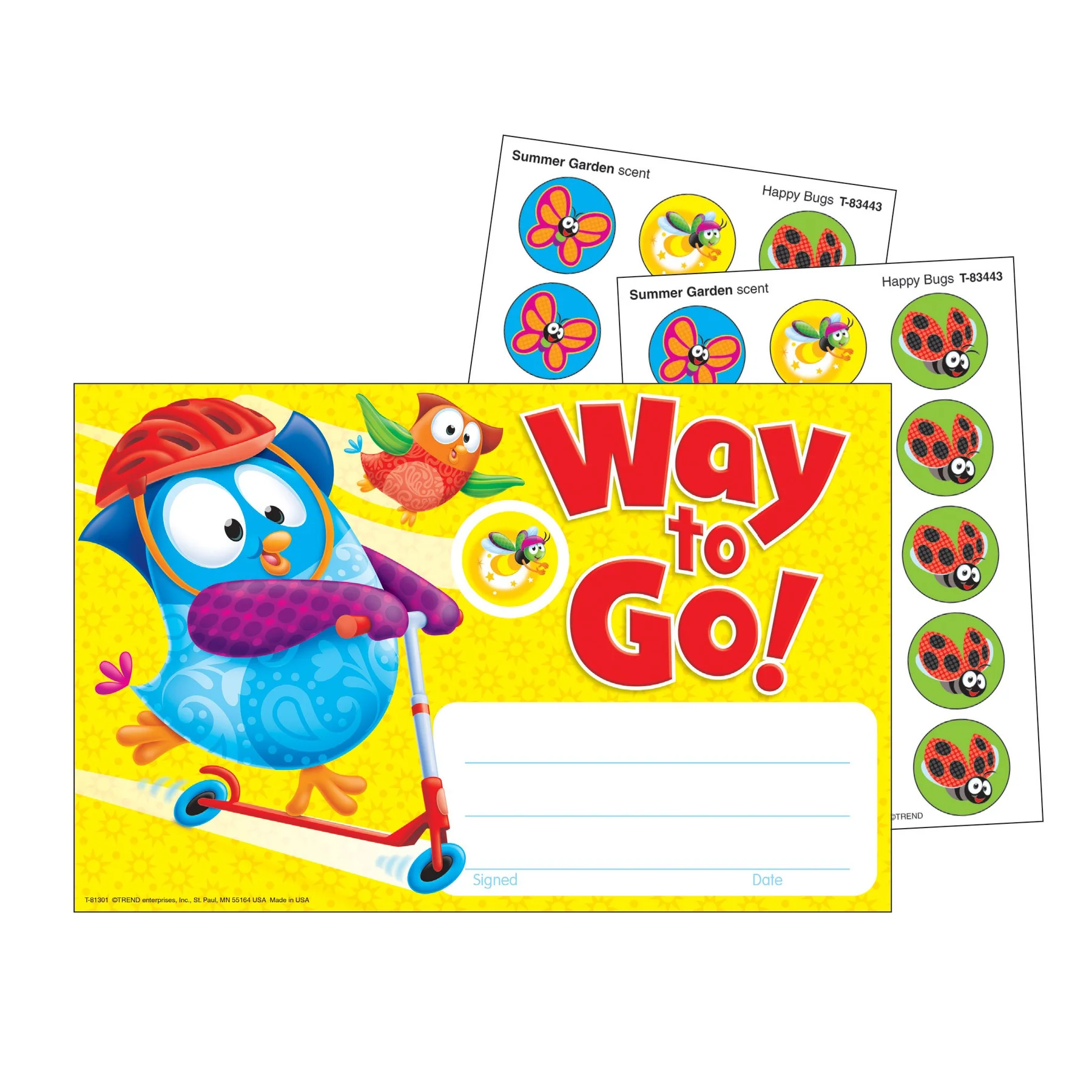 Way to Go! Owl-Stars! Scratch ‘n Sniff Recognition Awards