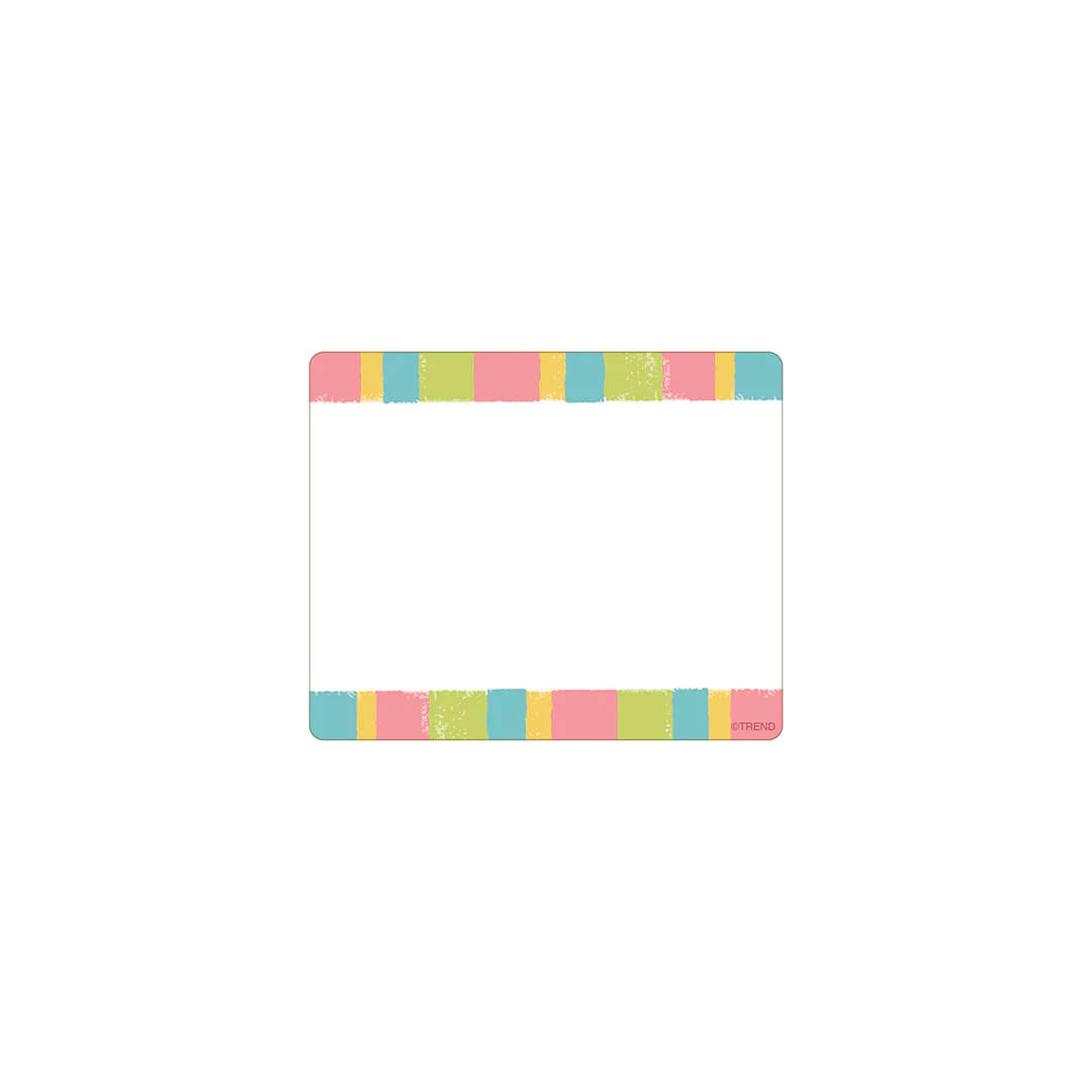 Cheerful Stripes Terrific Labels Name Tags