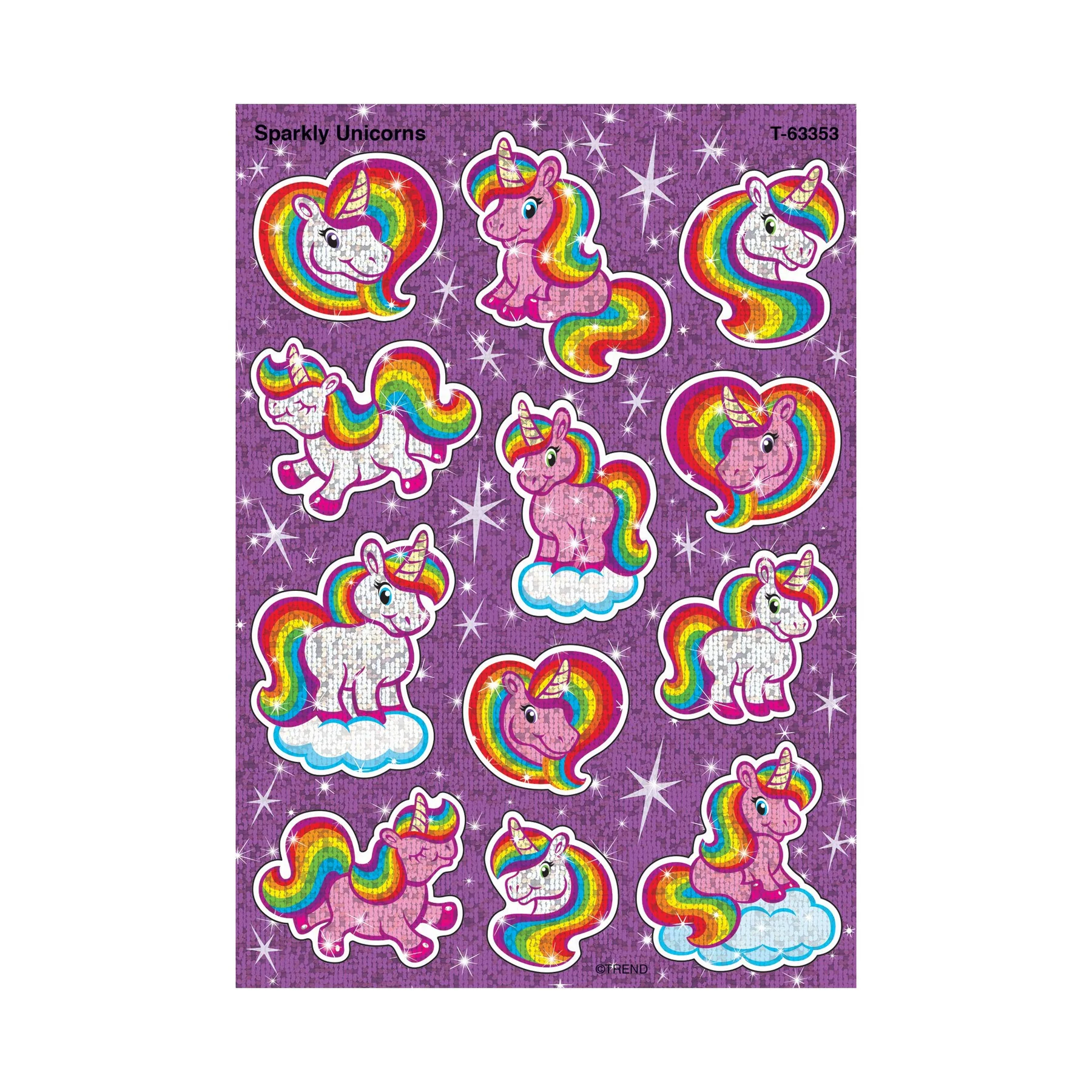 Sparkly Unicorns Sparkle Stickers