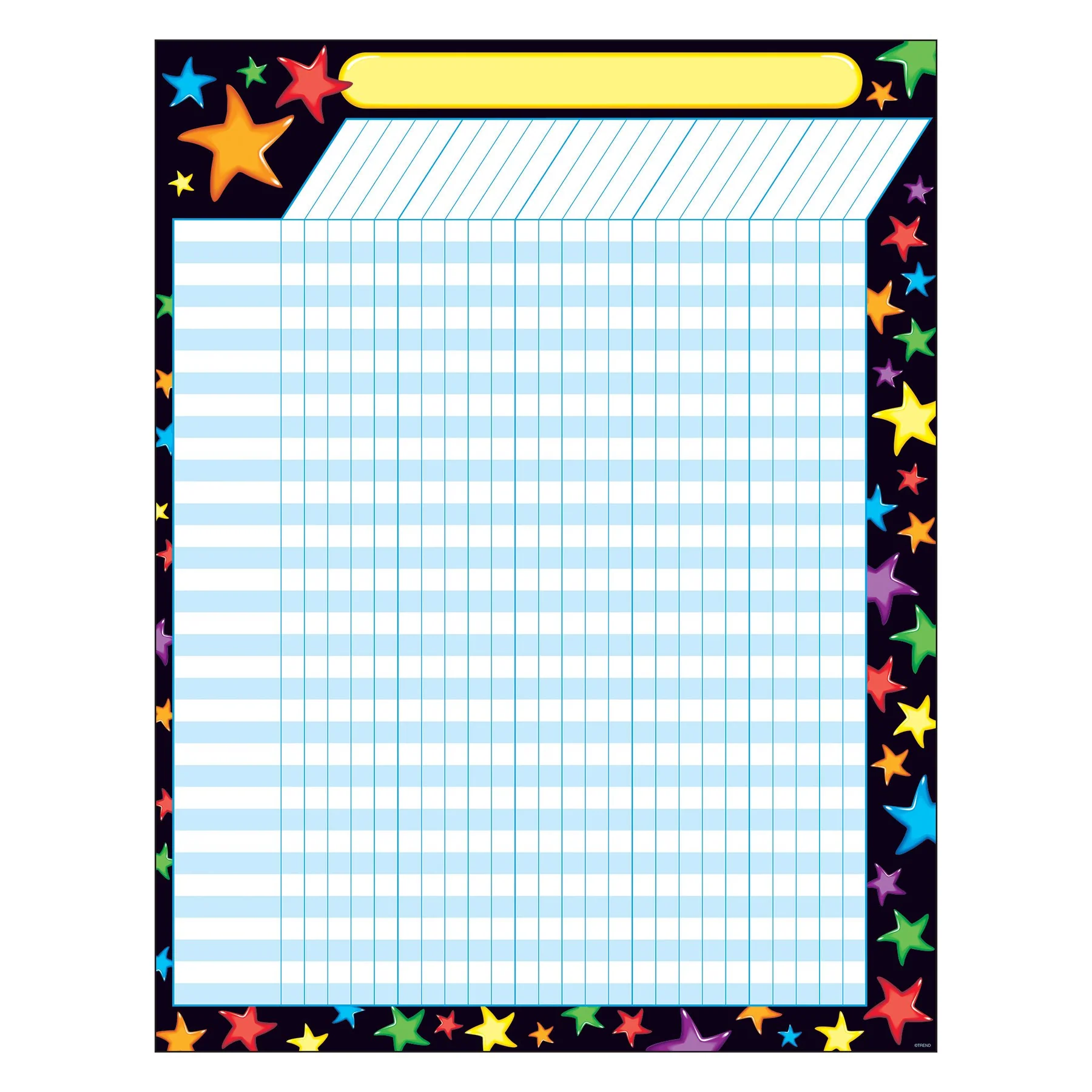 Gel Stars Incentive Chart