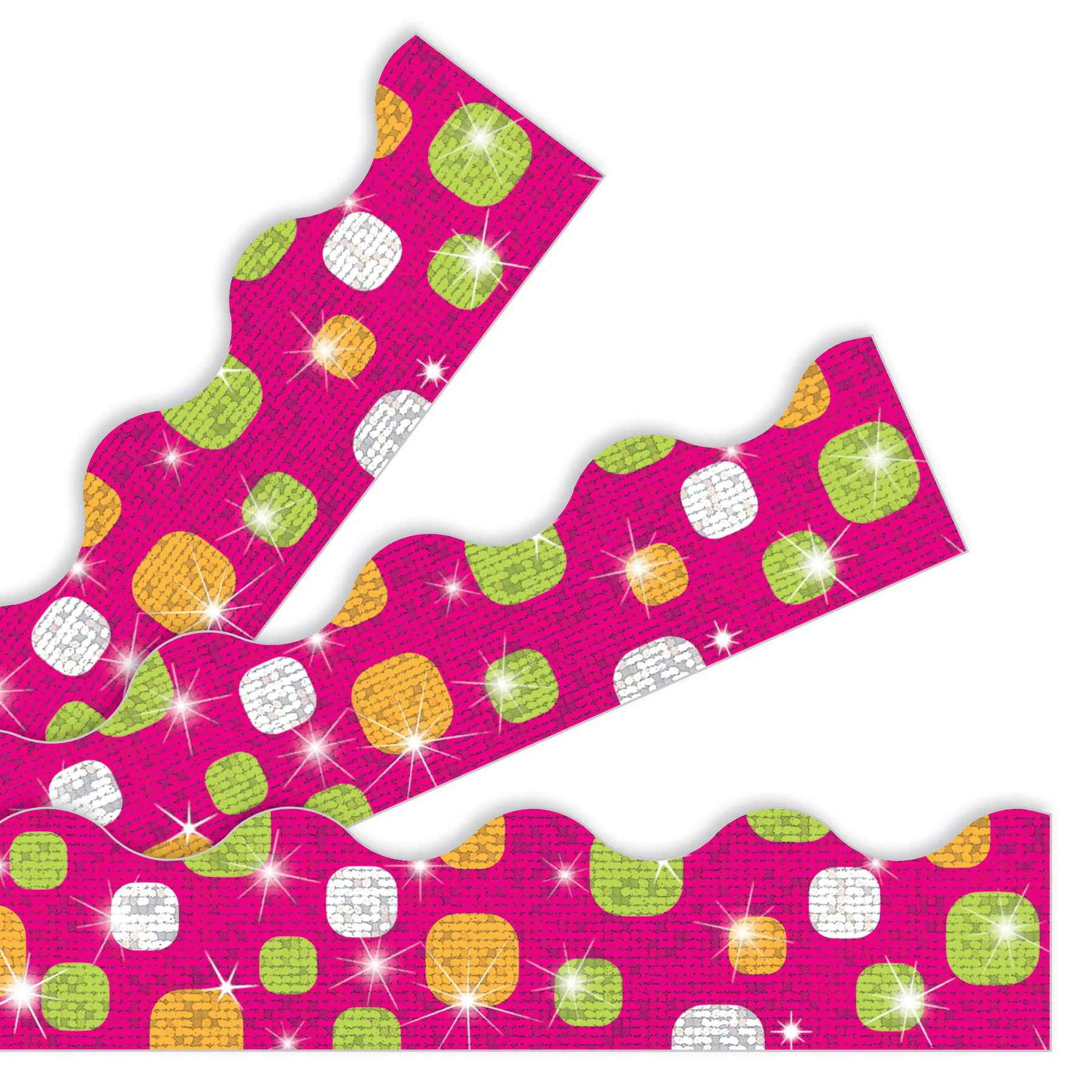 Super Dots Razzberry Sparkle Plus BORDERS