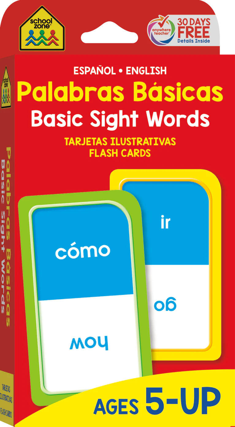 Bilingual Basic Sight Words Flash Cards