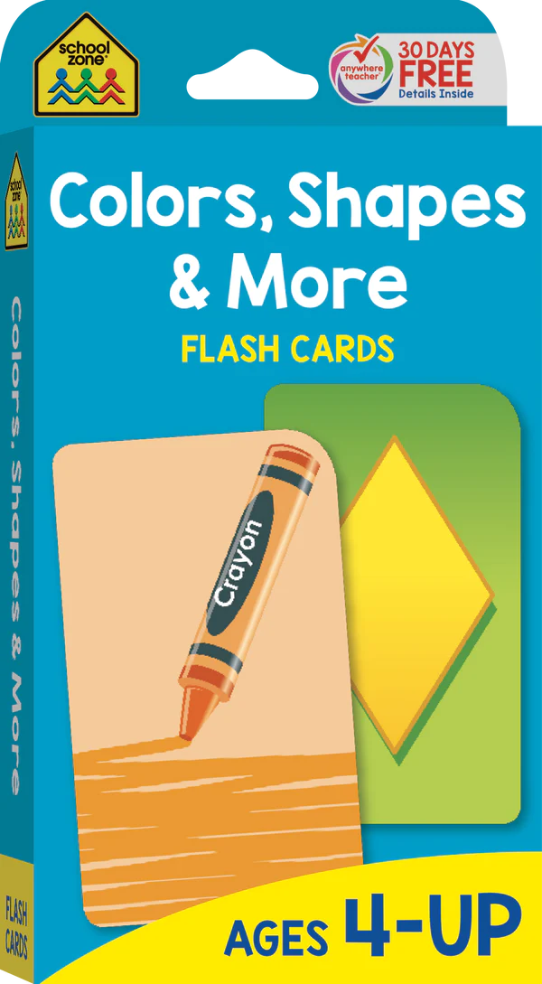 Colors, Shapes & More Flash Cards
