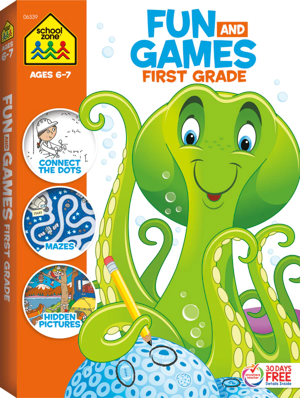 Fun & Games First Grade Workbook