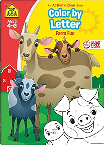 COLOR BY LETTER FARM FUN WORKBOOK