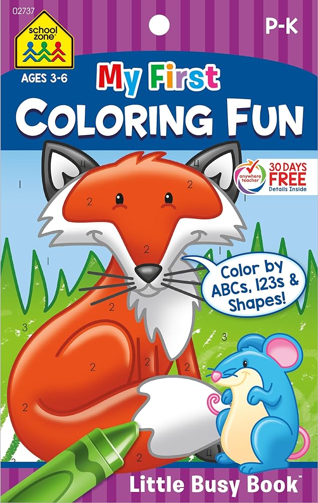 MY FIRST COLORING FUN SCHOOL ZONE