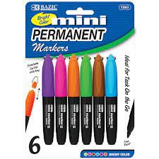 MINI PERMANENT MARKERS BAZIC