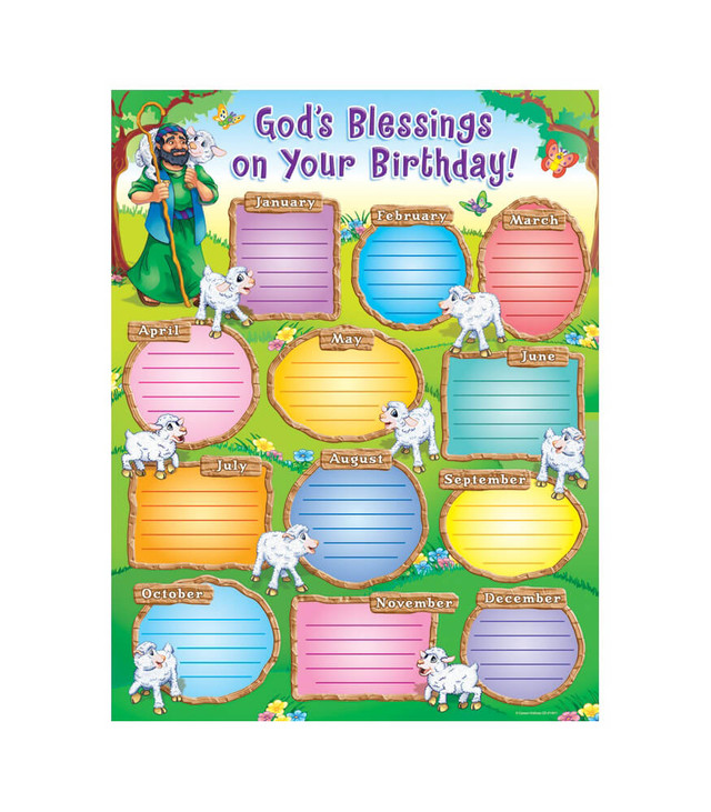God?s Blessings on Your Birthday! Chart
