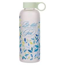 WATER BOTTLE GLASS BE STILL
