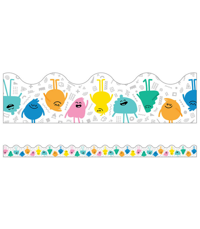 Happy Friends Scalloped Borders