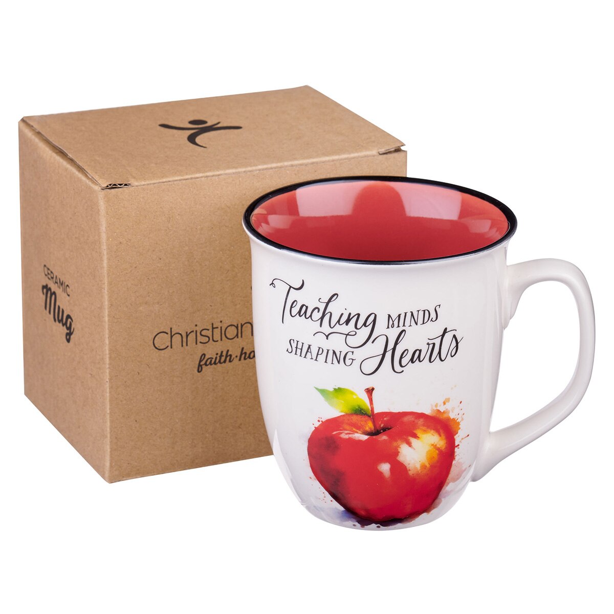 MUG RED TEACHING MINDS SHAPING