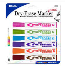 DRY ERASE MARKERS (6/PACK)