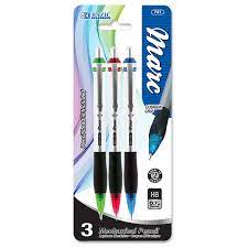 0.7MM MACK MECHANICAL PENCIL (3PACK) PORTAMINA