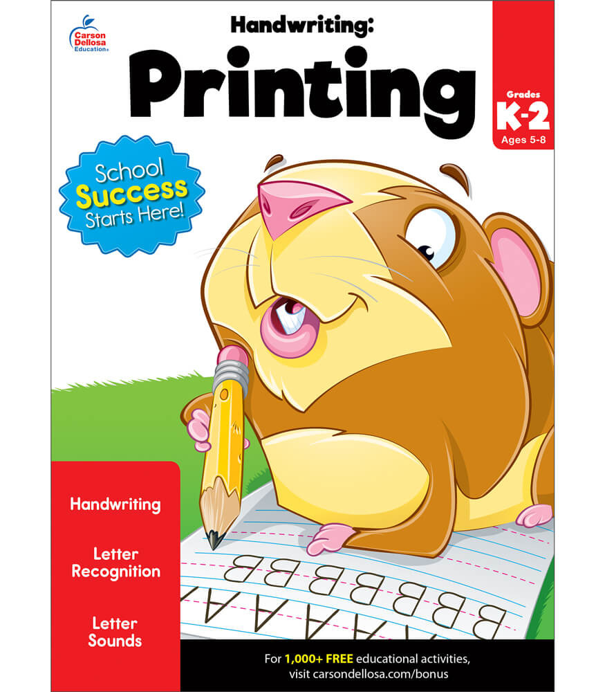 Handwriting: Printing Workbook Grad