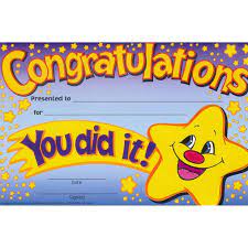 CONGRATULATIONS AWARDS