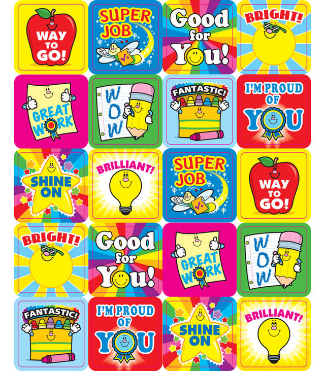 Winning Words Motivational Stickers