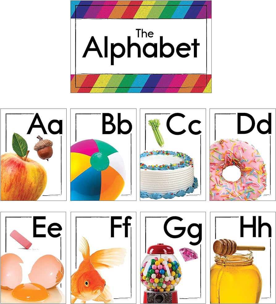 Photographic Alphabet Bulletin Board Set