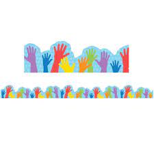 A TEACHER TOWN HANDS BORDERS
