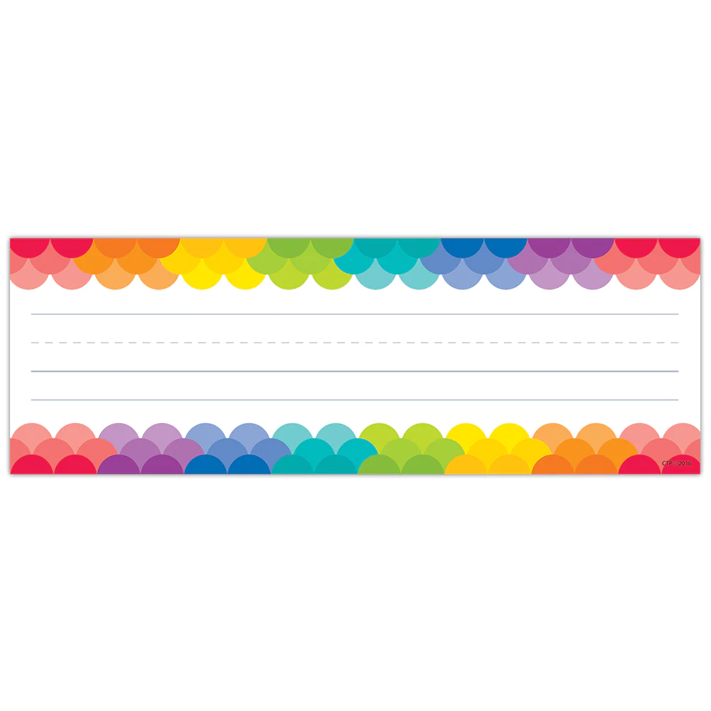 Rainbow Scallops Name Plates