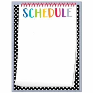 Bold & Bright Schedule Chart