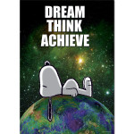 SNOOPY NASA DREAM THINK