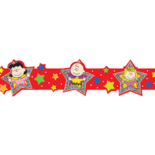 PEANUTS SUPER STAR EXTRA WIDE DECO BORDER