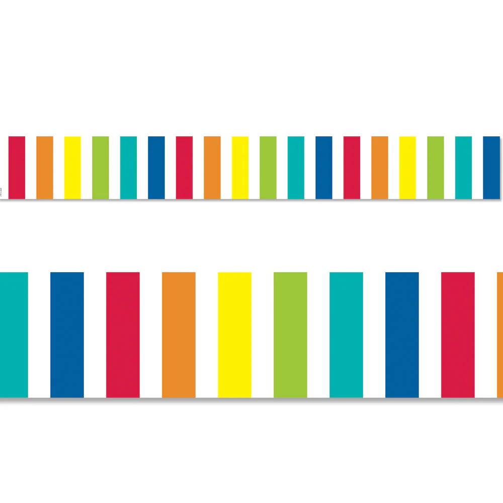 Rainbow Bold Stripes Border