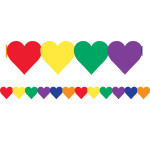 MULTI COLOR HEARTS BORDERS