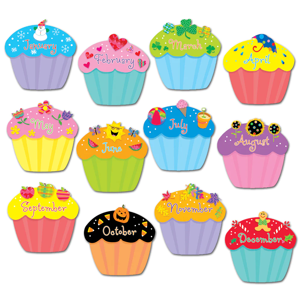 Cupcakes 6 Designer Cut-Outs