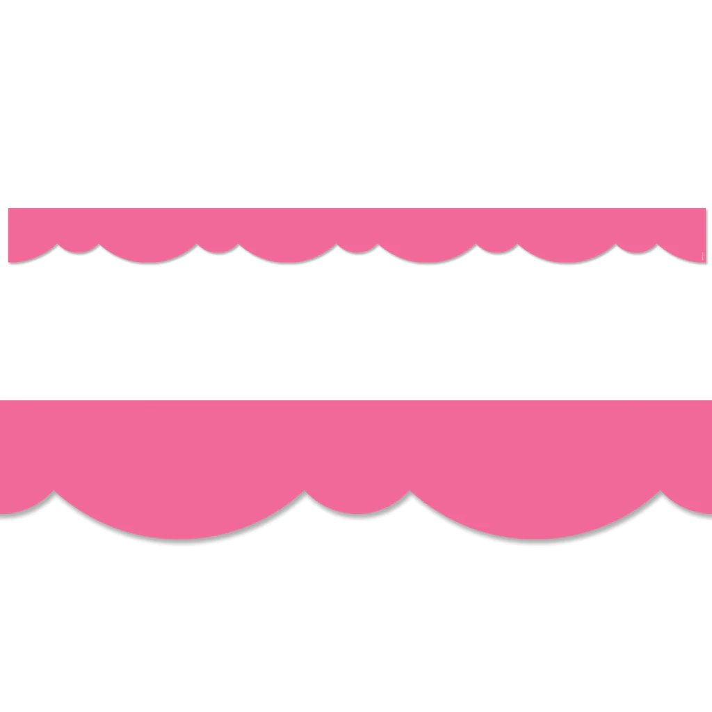 Pink Stylish Scallops Border