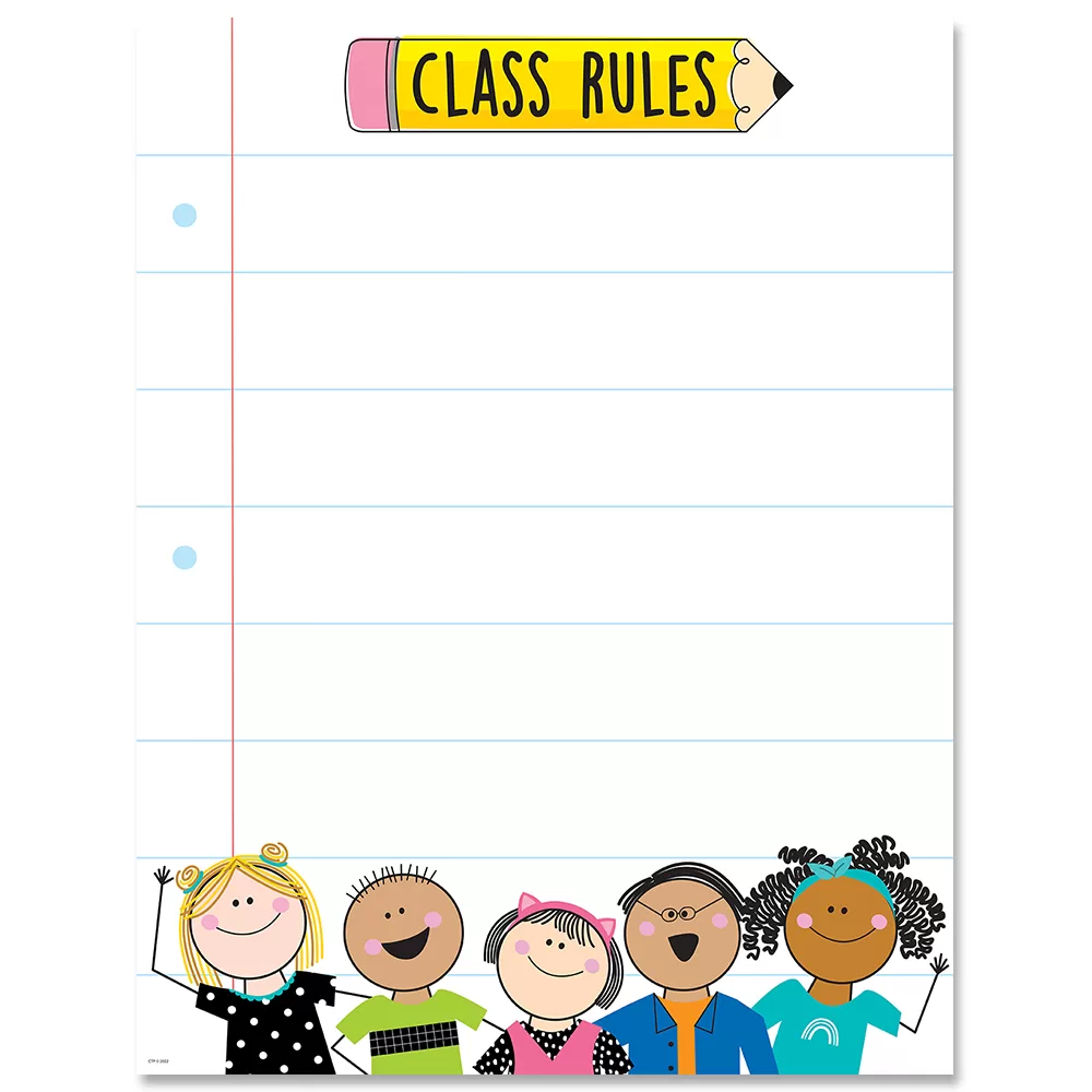 Class Rules Stick Kids Chart