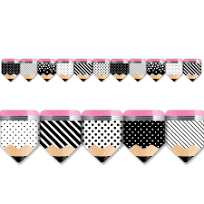 Striped Spotted Pencils Borde