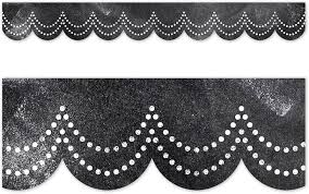 Chalk It Up! Dotted Scallops Border