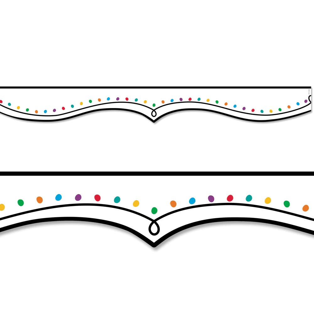 Color Dotted Swirl EZ Border