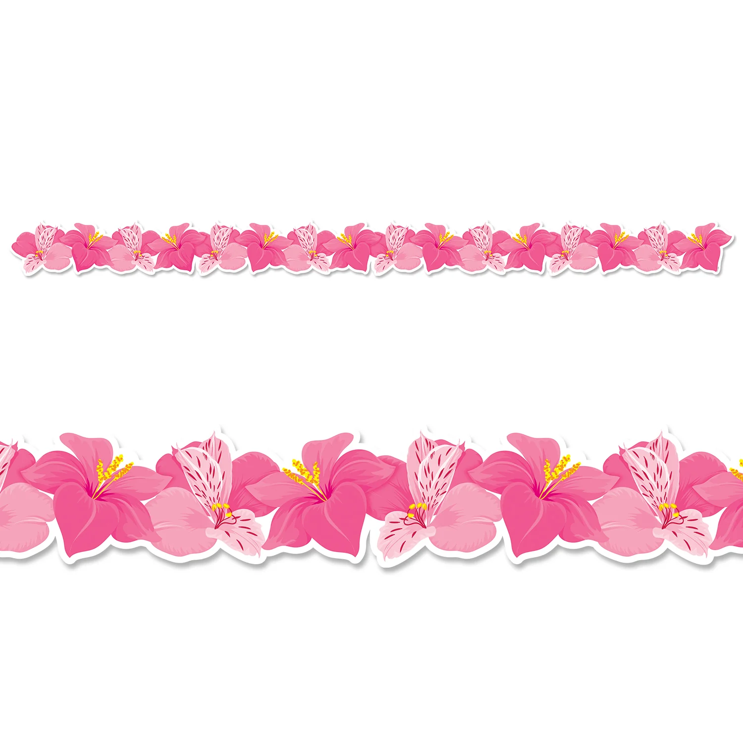 Pink Blooms Border