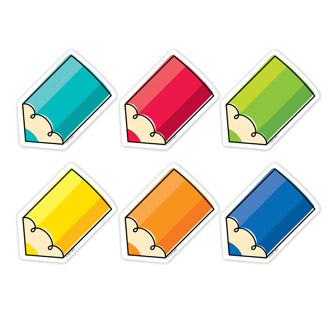 Colorful Doodle Pencils Cut-Outs