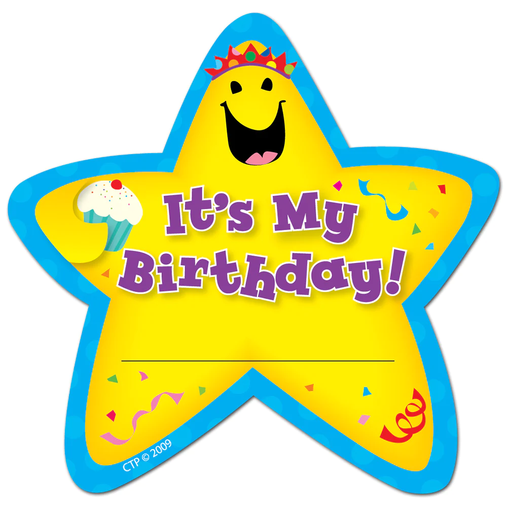It’s My Birthday! Star Badges