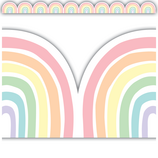 Pastel Pop Rainbows Border