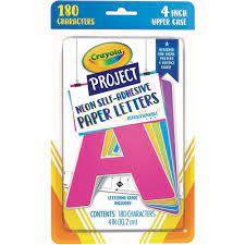 CRAYOLA LETTER 4 NEON