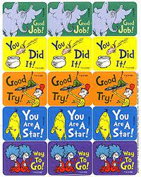 DR SEUSS SUCCESS STICKERS